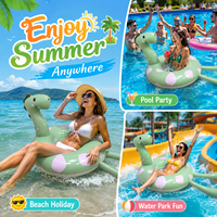 Bouée gonflable en PVC épais en forme de dinosaure |   Bouée de natation pour adultes, flotteur aquatique pour piscine et parc aquatique
