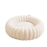 Coussin pour chat et chien en peluche épaisse et chaude toutes saisons, style citrouille, pour sommeil profond, lavable en machine ; Vente en gros Fabricant d'origine