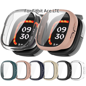 Étui de protection en verre trempé pour <span class=keywords><strong>montre</strong></span> intelligente <span class=keywords><strong>Fitbit</strong></span> Ace LTE, protecteur d'écran, coque pare-chocs rigide en PC, accessoires - Product Image 6