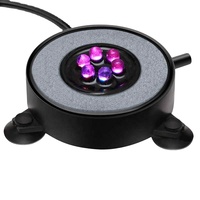 Lampe à bulles d'air pour aquarium, rideau d'air pour aquarium, pierre à bulles avec 6 LED à changement de couleur (prise EU)