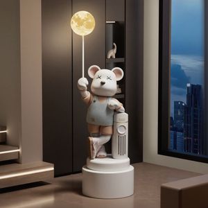 Eco-Friendly <strong>Large</strong> Resin Bear <strong>Ornaments</strong> for Living Room TV Cabinet Sofa Floor Decorations Violent Piggy Bank Bluetooth Speaker - Product Image 2