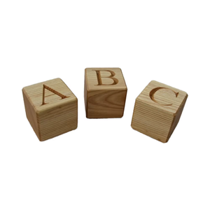 Cubi di <span class=keywords><strong>Legno</strong></span> Personalizzati Lucidati da 1,6 Pollici <span class=keywords><strong>con</strong></span> Lettere dell'Alfabeto, Design Moderno - Product Image 5