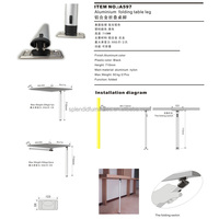 Pied de Table pliable et rétractable, en Aluminium, 1 pièce