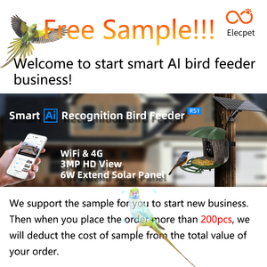 Nourrisseur <span class=keywords><strong>d</strong></span>'<span class=keywords><strong>oiseaux</strong></span> AI solaire Elecpat, avec reconnaissance AI, vidéo en direct en HD 1296P et reconnaissance automatique des - Product Image 6