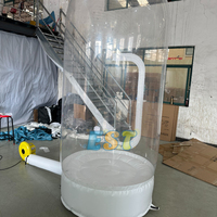 Cabine gonflable commerciale de machine d'argent de PVC boîte d'argent gonflable Cube jeu gonflable d'amusement de saisie d'argent pour la fête d'enfants adultes