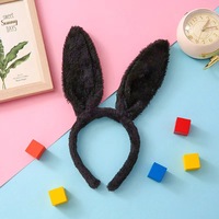 Oreilles de lapin en peluche pour Pâques, performance de la fête des enfants, couvre-chef à oreilles de lapin