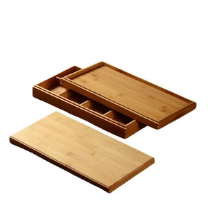 Caja de Regalo Rectangular de Bambú para Pastel Lunar, Estilo Chino Hecho a Mano, Empaque para Pastelería de Té, Shandong, China - Product Image 5