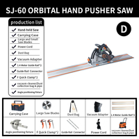 Scie circulaire manuelle de haute précision JZY avec rail de guidage SJ-60, scie à rail sans balais avec rail pour le travail du bois