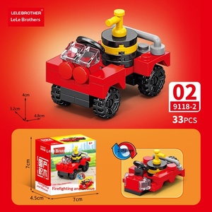 Lele Brothers Modèle de camion-échelle aérien de lutte contre les incendies 10-en-1 City Special, blocs de construction en plastique ABS unisexe - Product Image 3