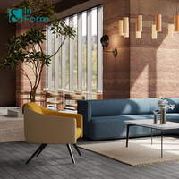 Fauteuils de salon au design moderne, en bois et métal, avec accoudoirs, pour les visiteurs VIP, les salles d'attente, les bureaux et les espaces publics