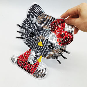 Готовые к отправке маленькие MQ кошки сова дизайн на заказ железные вышивки блестки нашивки железо на вышитые патчи животных - Product Image 5