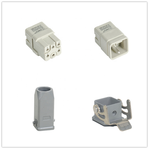 09120053001,09120053101 HQ-005 16A 5 1ピンr6ピントップエントリー同様のハーティングハンQ5/0圧着ヘビーデューティーコネクタ - Product Image 4