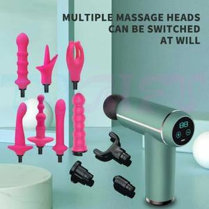 Ventes chaudes 2025 Vente en gros Échantillons Tête de <span class=keywords><strong>pistolet</strong></span> de massage en <span class=keywords><strong>silicone</strong></span> personnalisée unique pour la stimulation musculaire <span class=keywords><strong>électrique</strong></span> Massage des fascias - Product Image 2