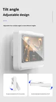 Supports de téléphone pour salle de bain, coque de téléphone étanche pour mur de maison, boîte de rangement étanche pour douche, support de téléphone portable anti-buée, utilisation au lit