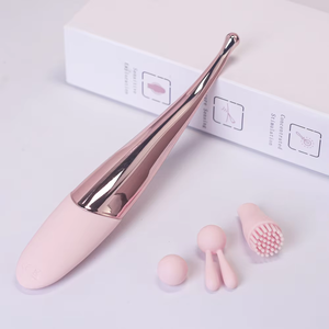 Vibrador de Punto <span class=keywords><strong>G</strong></span> con Tres Cabezas de Silicona, 7 Modos de Vibración Potentes, Motor Dual, Recargable por USB - Vibrador Anal y de Pezones para Mujeres - Product Image 4