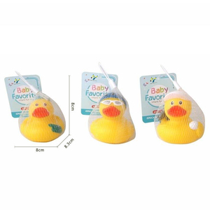 MY <strong>TOYS</strong> Little Duckling Floating PVC Baby Bath <strong>Toy</strong> Summer <strong>Bathtub</strong> Sports BB Sound Press Spray Custom Logo Unisex Multi Color - Product Image 1