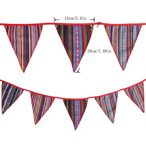 Banderines <span class=keywords><strong>de</strong></span> algodón <span class=keywords><strong>de</strong></span> estilo gitano, banderín <span class=keywords><strong>de</strong></span> cumpleaños, banderines colgantes <span class=keywords><strong>de</strong></span> pared, pancarta colgante <span class=keywords><strong>de</strong></span> boda, guirnalda <span class=keywords><strong>de</strong></span> fiesta para decoración del hogar - Product Image 2
