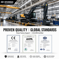 Excavatrice Hyundai R225LVS d'occasion, 22,5 tonnes, sur chenilles, haute performance, reconditionnée pour la construction