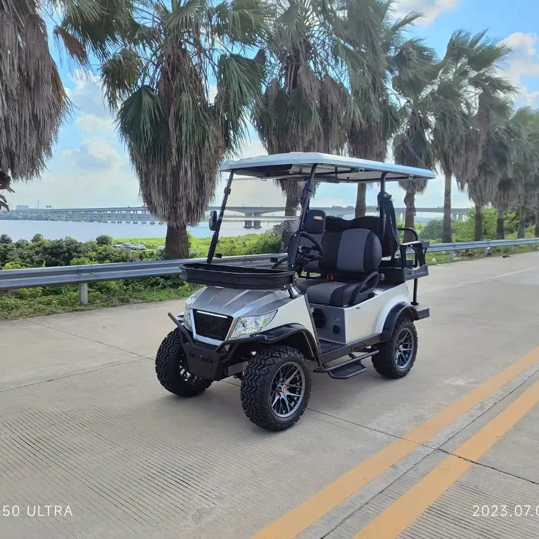 Aluminiumlegering 4-wielige Golfkarretje Met Één Klik Opvouwbare Golfduwkarren
