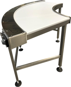 Convoyeur à gravité à vitesse réglable Hairise, système d'<span class=keywords><strong>angle</strong></span> de plateau tournant à 90 et 180 degrés, acier inoxydable résistant à la chaleur, courbe de flexion - Product Image 4