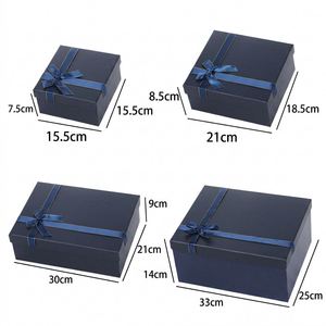 Custom Assembled Gift Box Set with Ribbon Bow for Business Promotion Birthday Wedding Favor High-End Packaging Bulk Wholesale - Product Image 3
