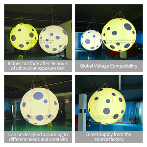 Bola inflable grande de PVC al por mayor, modelo de bola de lunares para publicidad de fiesta de boda, fabricada por inflables comerciales - Product Image 2