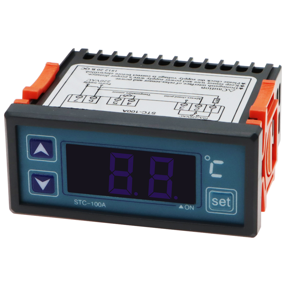 STC-100A Temperature Controller Cool Heat Refrigerator Thermostat AC 220V Regulator Thermoregulator Thermocouple 2M NTC sensor(图5)