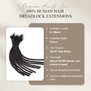 Micro Locs Naturali Brasiliani Neri Originea 4-24 Pollici 0,6cm <span class=keywords><strong>Capelli</strong></span> Vergini Remy 100% Umani Estensioni Dreadlock <span class=keywords><strong>per</strong></span> Uomini/Donne - Product Image 2