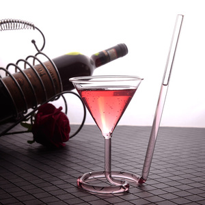 Nouvelles coupes à cocktail en spirale <span class=keywords><strong>de</strong></span> 110 ml avec pipette intégrée et <span class=keywords><strong>paille</strong></span> rotative – Verre à martini créatif style <span class=keywords><strong>vampire</strong></span> - Product Image 2