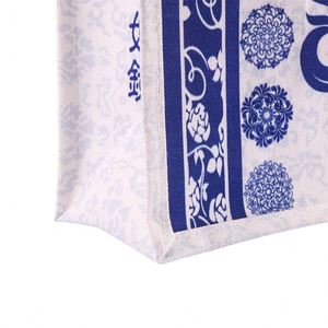 Custom Print Logo Luxury Eco-friendly Handled Shoulder Strap Large <b>Foldable</b> Cotton Covered Film Tote <b>Bag</b> Customized Design Xinxi - Product Image 4