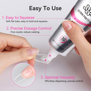 BORN PRETTY Colle Gel Douce à Faible Irritation pour Ongles 30ml Grande Capacité Colle pour Faux Ongles à Presser Marque Privée Personnalisée - Product Image 3