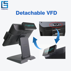 Windows Pantalla dual Escritorio y terminal POS portátil <span class=keywords><strong>Caja</strong></span> <span class=keywords><strong>registradora</strong></span> todo en uno sistemas POS para sistemas POS de auto pedido - Product Image 2