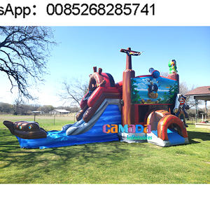 Nouvelle structure gonflable Monster Truck avec toboggan aquatique et piscine, PVC 0,55 mm, capacité 500 kg, pour 3 à 8 enfants - Product Image 1