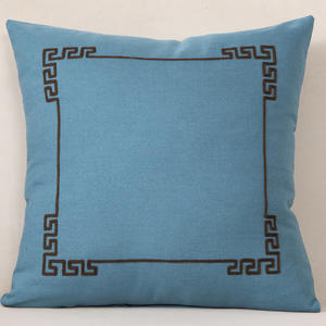Fabrika toptan keten işlemeli yastık kılıfı 18 "x 18" inç ev ve otel kullanımı için dokuma tekniği yastık örtüsü - Product Image 4