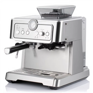 Machine à café <span class=keywords><strong>expresso</strong></span> et cappuccino programmable semi-automatique RAF, boîtier en acier inoxydable, pression de 15 bars, prise EU pour hôtels - Product Image 3