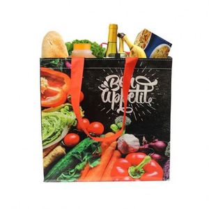 Sac tissé personnalisé de haute qualité en tissu non tissé, sac de courses réutilisable, sac Superet en promotion - Product Image 6