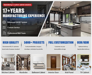 Set di Mobili da <span class=keywords><strong>Cucina</strong></span> Moderni Personalizzati in Legno Compensato e MDF, Design Gratuito per 48 Ore, <span class=keywords><strong>Isola</strong></span> <span class=keywords><strong>Cucina</strong></span> a L in Compensato, Prodotto in Cina - Product Image 5