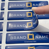 Autocollant en gel adhésif de forme personnalisée pour voiture, fournisseur de feuilles de silicone transparentes effet cristal, décalcomanie logo M3, autocollant en résine époxy 3D souple et bombé