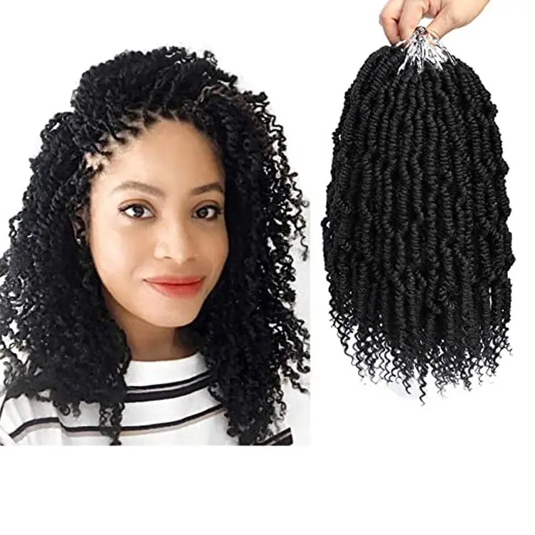 Bomb Twist Crochet Hair 18inch 110g 24stands/Pack Spring Braiding Hair Passion Twist Mini Twist Hair