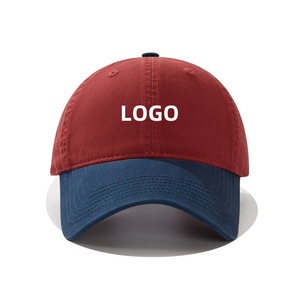 Casquette de baseball respirante bicolore à 6 panneaux en maille, visière incurvée, snapback en coton, casquette de sport avec logo personnalisé - Product Image 1