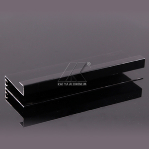 Fabricante experimentado Montaje empotrado Cepillo mate Muebles negros Piezas de gabinete Extrusión Armario Perfil de aluminio - Product Image 4