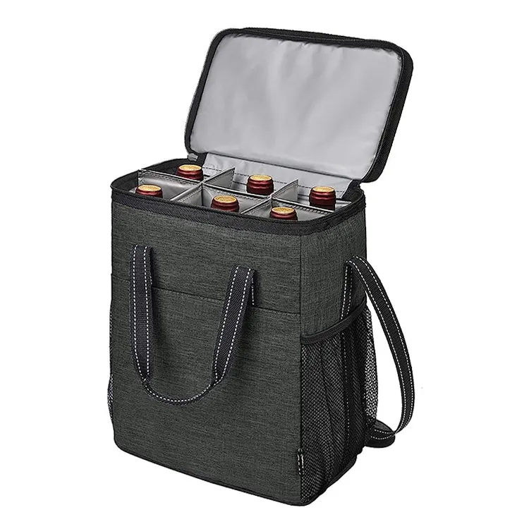 Wilson Blank Sublimation Wine Tote Chiller Cooler Bag Paquete de congelador impermeable aislado para botella de vino Bolsa de vino de hielo portátil