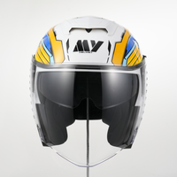 Vente directe d'usine OEM MON casque de moto ouvert en ABS avec fermeture à dégagement rapide approuvé ECE pour la protection du corps