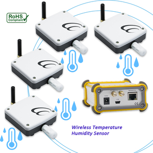 Lora Gateway Données d'humidité de la température Émetteur et récepteur Zigbee 4 ensembles Passerelle d'humidité de la température sans fil - Product Image 1