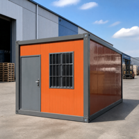 Bureau de chantier modulaire préfabriqué de 20 pieds, conteneur de construction portable avec structure en acier