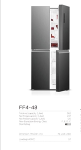 Refrigerador de cuatro puertas con puertas francesas para exportación transfronteriza BCD-362L 430L 591L, sin escarcha, eficiencia energética grado 1 - Product Image 5
