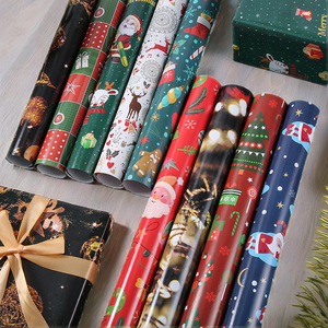 Luxury Coated Christmas Gift <b>Wrapping</b> <b>Paper</b> with Offset Printing Recyclable - Product Image 2