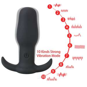 MOGlovers 8cm Vib rating Butt Plug Anal Spielzeug Vibratoren für Frauen Dildos Männer Prostata Massage gerät Erwachsene <span class=keywords><strong>Sex</strong></span> Produkte Erotic <span class=keywords><strong>Wireless</strong></span> - Product Image 4
