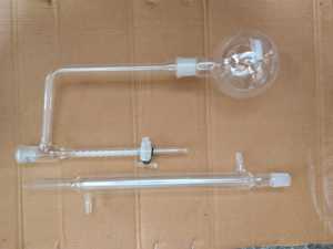 MAYALAB OEM Ensemble d'appareil Dean-Stark en verre borosilicaté transparent, Fiole de 500 ml, Piège de 10 ml, Robinet de condensation, Condenseur Liebig pour la recherche en laboratoire - Product Image 3