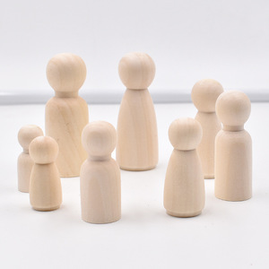 Poupées <span class=keywords><strong>en</strong></span> <span class=keywords><strong>bois</strong></span> naturel non finies, poupées <span class=keywords><strong>en</strong></span> <span class=keywords><strong>bois</strong></span> personnalisées pour enfants, bricolage, peinture, artisanat, décoration de la maison - Product Image 1